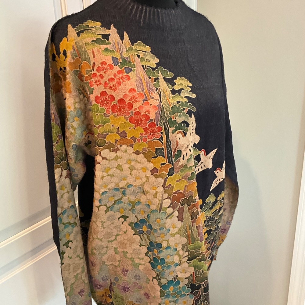 Screen Printed Pullover Sweater - image 2